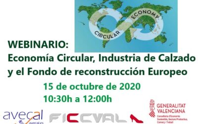 El sector del calzado avanza en proyectos de Economía Circular y aprovechamiento de residuos para optar a los Fondos de Reconstrucción Europeos